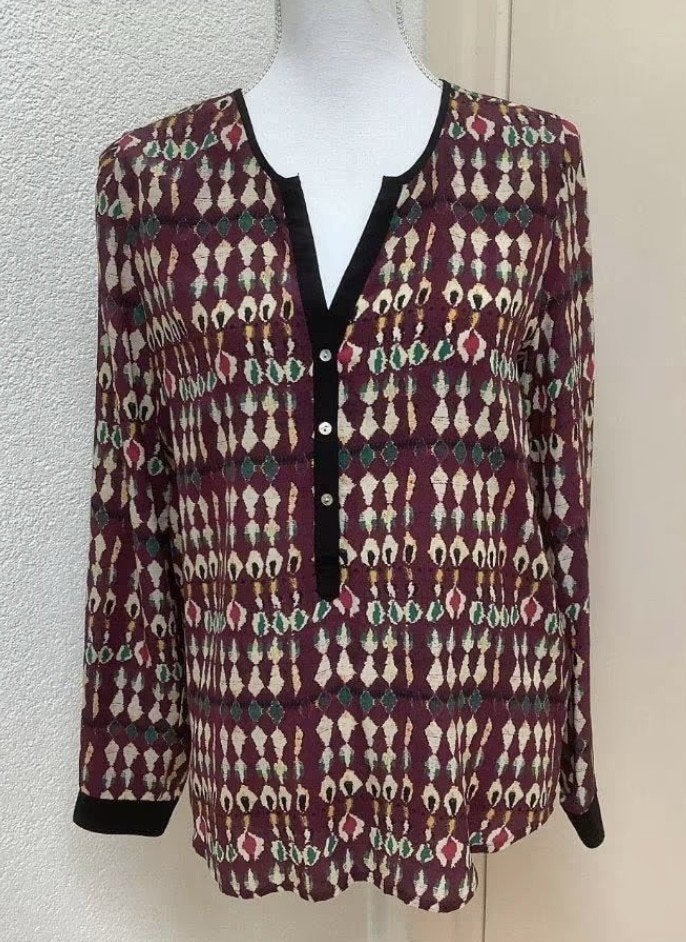 Exclusieve zijden Sack’s blouse maat 38 // als NIEUW!, Kleding | Dames, Ophalen of Verzenden, Zo goed als nieuw, Maat 38/40 (M)