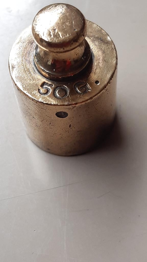 gewichtje 50 gram - gewichten (H6), Ophalen of Verzenden, Koper