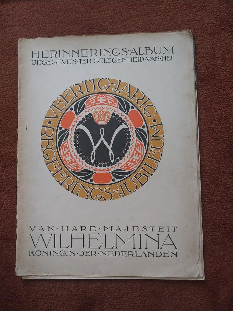 Herinneringsalbum Wilhelmina, Ophalen of Verzenden, Tijdschrift of Boek