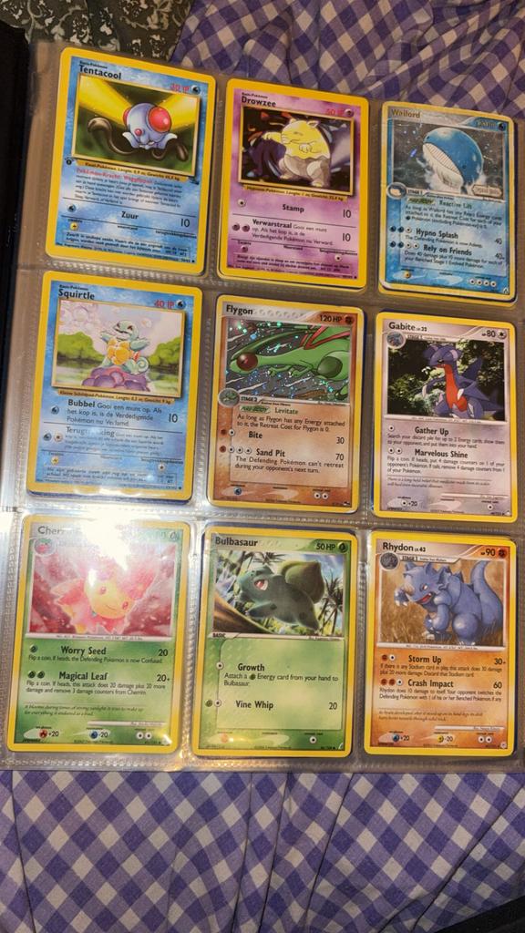 Oude pokemon kaart collectie 1995-2010 vintage NM-PL, Ophalen of Verzenden, Zo goed als nieuw