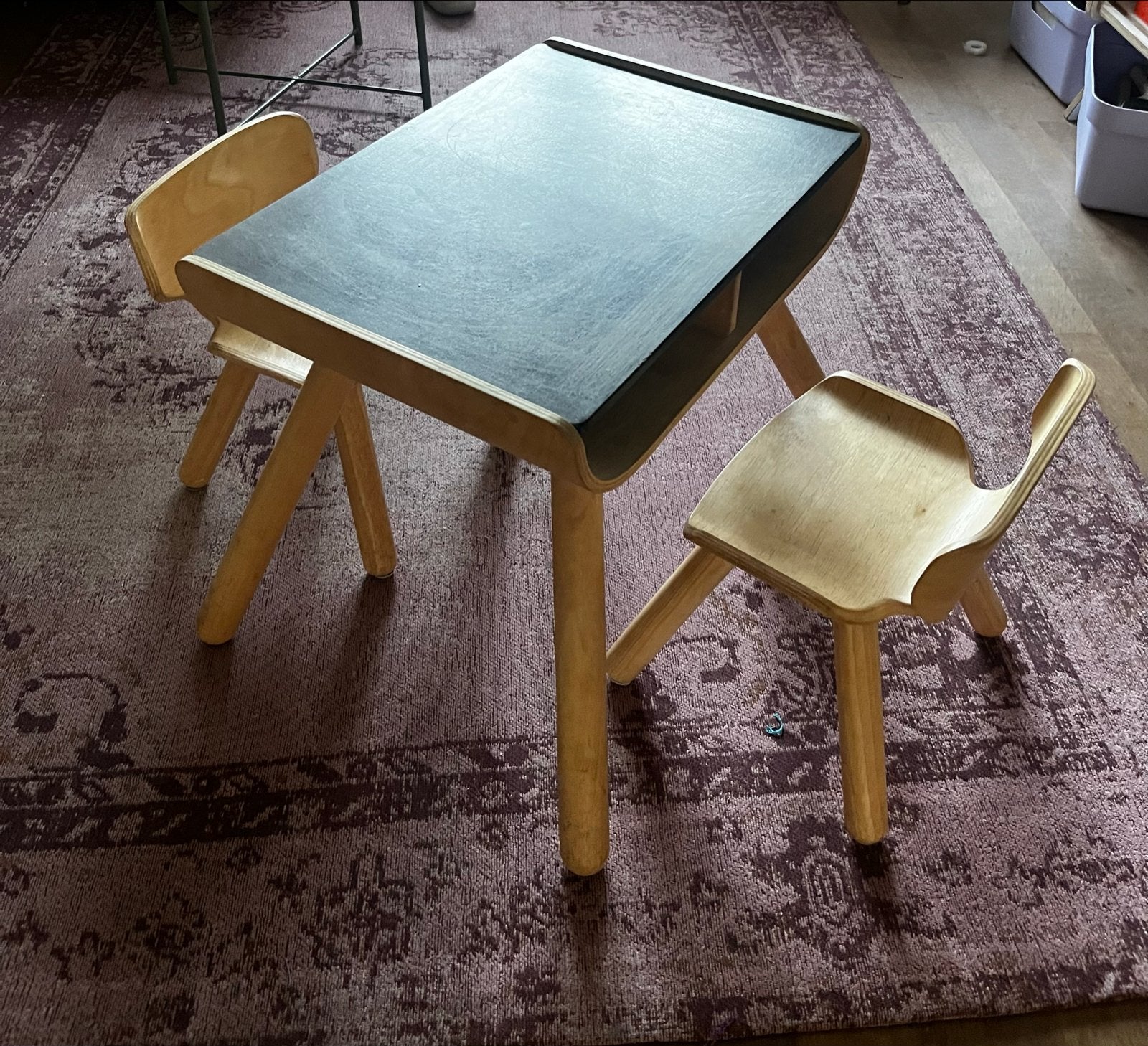 Plantoys kindersetje: tafel met 2 stoelen, Ophalen, Gebruikt, Tafel(s) en Stoel(en)