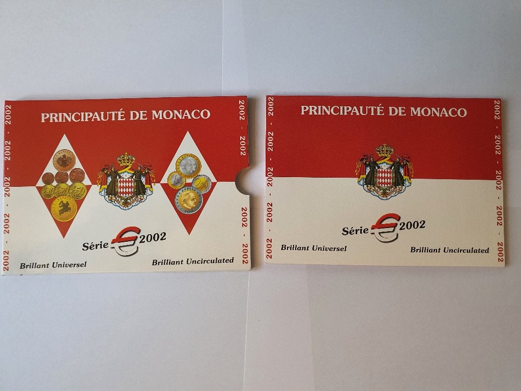 Euro muntset Monaco 2002, Postzegels en Munten, Munten | Europa | Euromunten, Ophalen of Verzenden, Monaco, Overige waardes, Setje