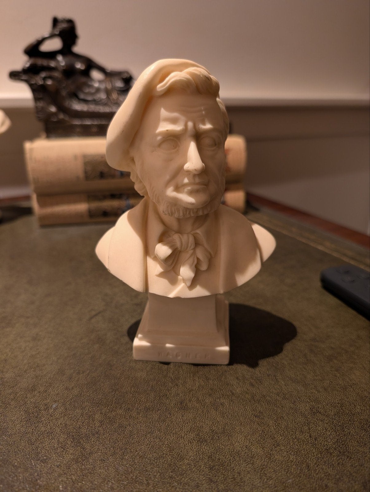 Puntgave buste/borstbeed Richard Wagner naar G.Ruggeri, 15cm, Ophalen of Verzenden