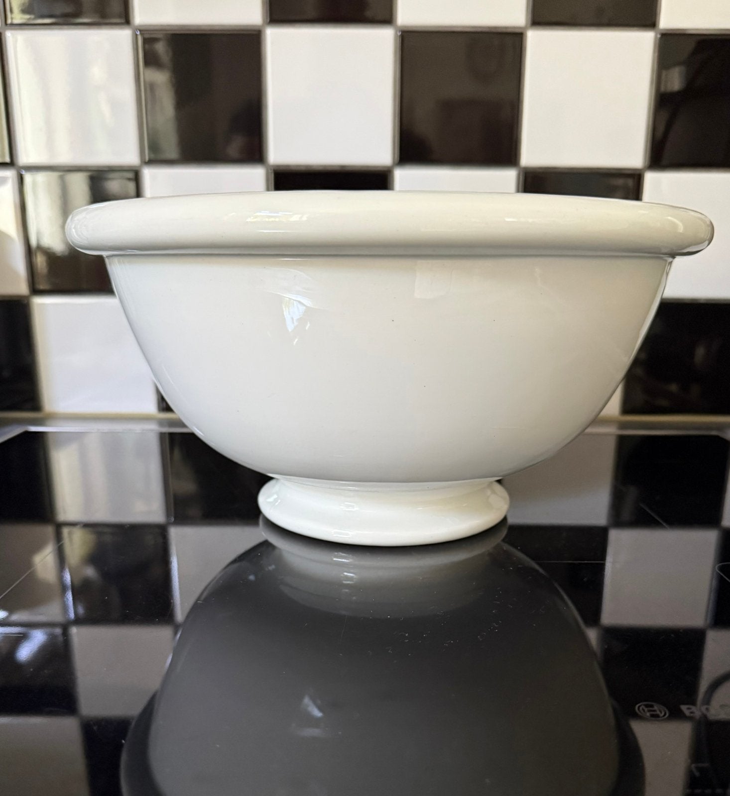 Witte Beslagkom Regout Sphinx deegkom deegschaal vintage, Ophalen of Verzenden