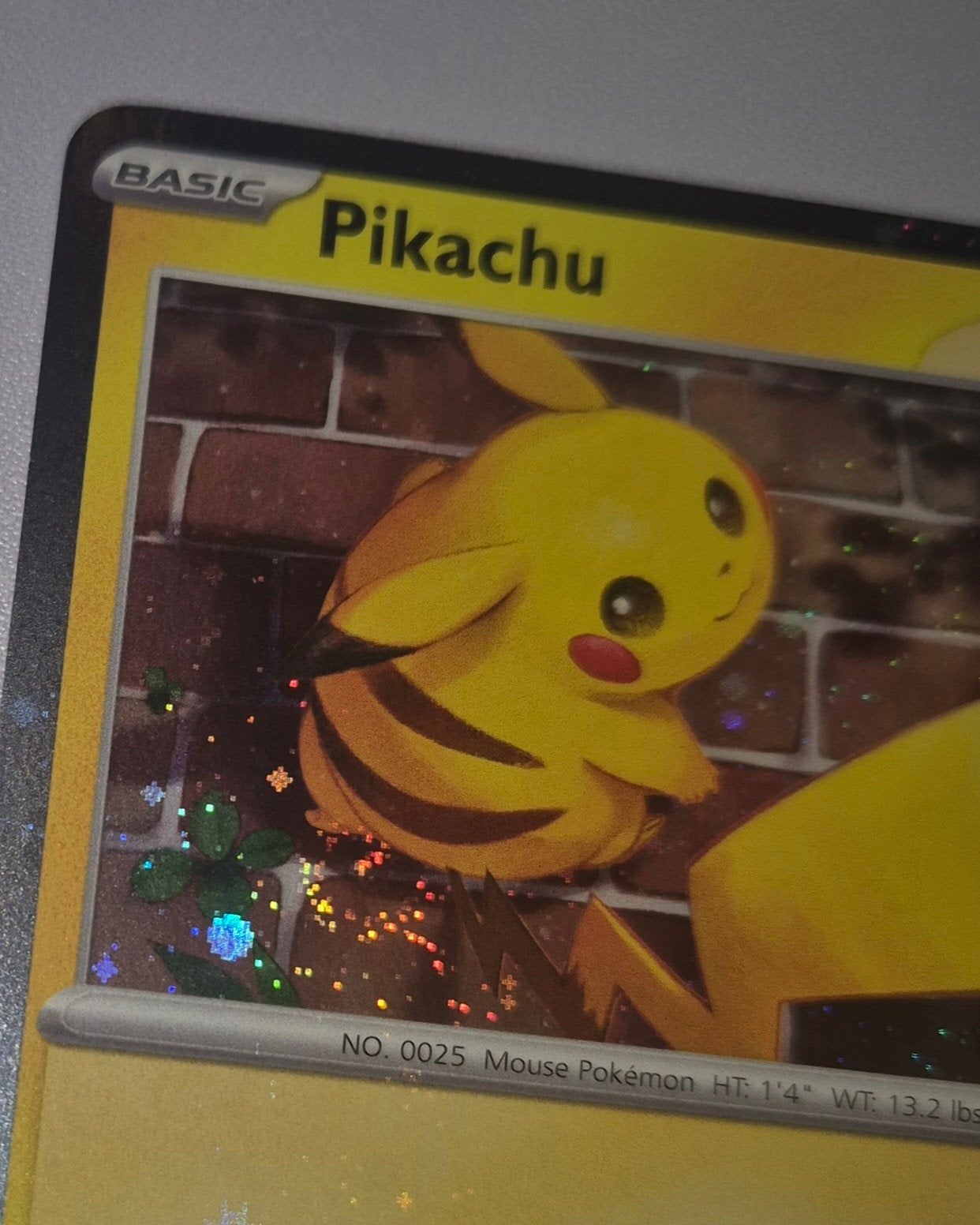 Pikachu (Pokemon Day 2026) met FART SWIRL 051/162 excellent, Ophalen of Verzenden, Zo goed als nieuw, Losse kaart, Foil