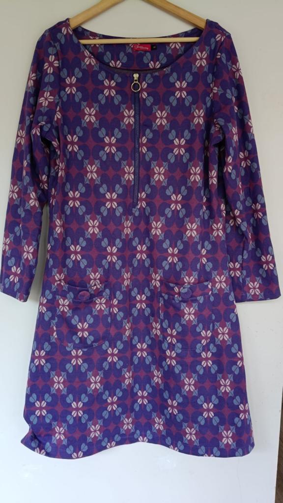 Tante Betsy jurk, Kleding | Dames, Jurken, Tante Betsy, Paars, Maat 46/48 (XL) of groter, Ophalen of Verzenden