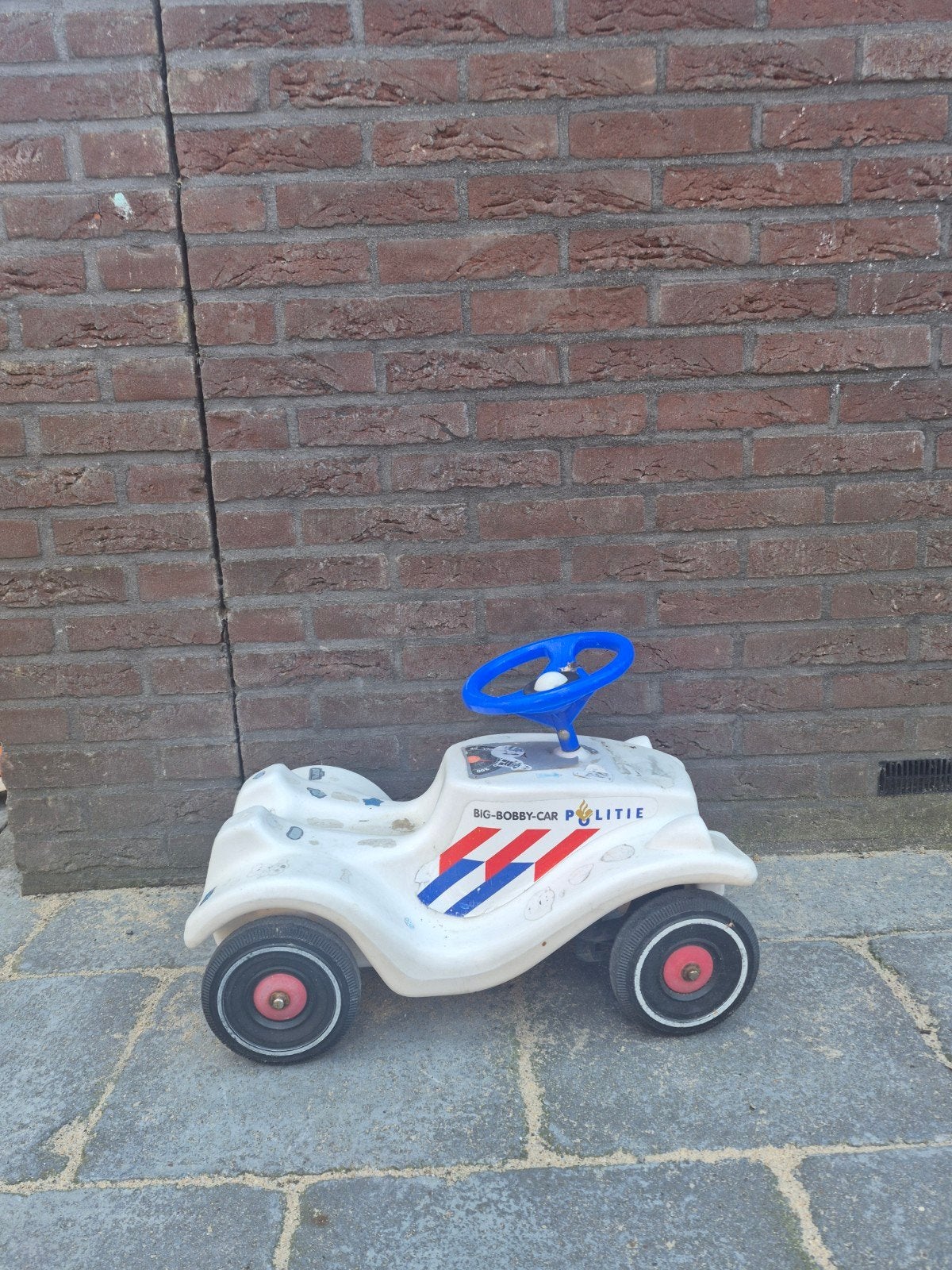 BIG-Bobby-Car Politie loopauto, Ophalen, Gebruikt