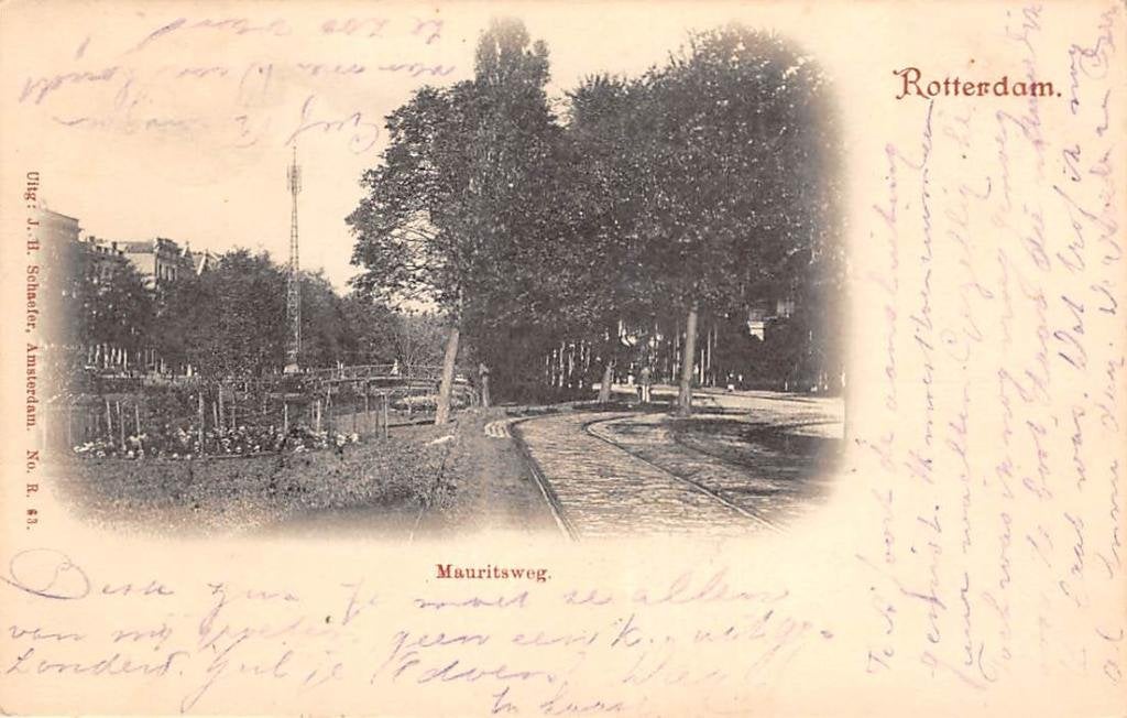 Rotterdam Mauritsweg 1903, Verzenden, Voor 1920, Gelopen, Zuid-Holland