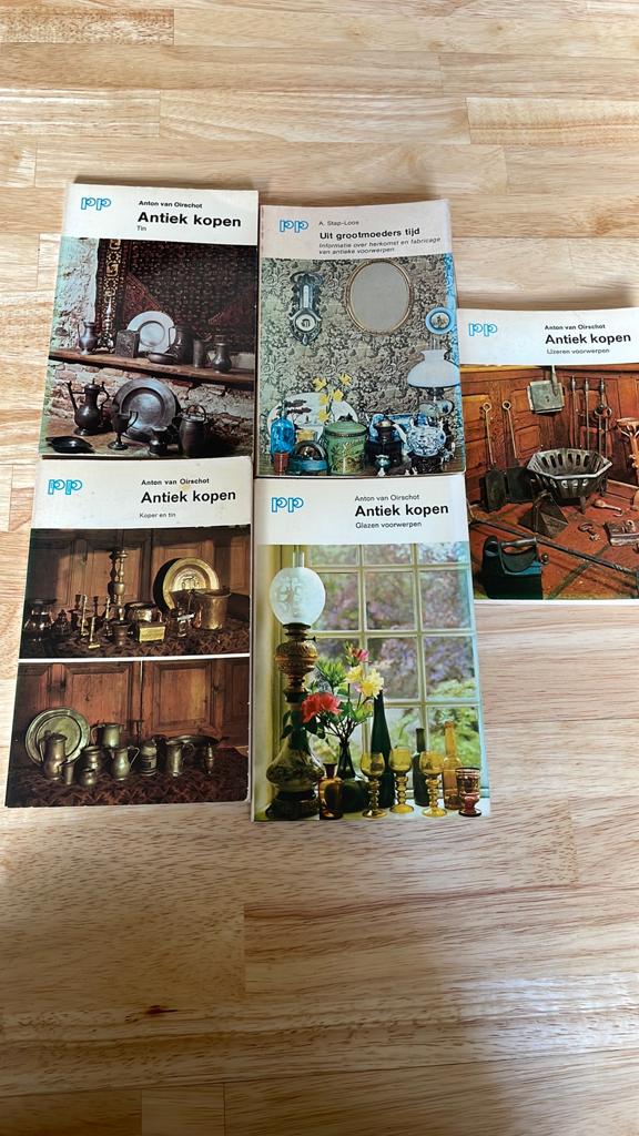 5 Oude Antiekboeken met Gebruikssporen - Anton van Oorschot, Ophalen of Verzenden, Gelezen, Overige onderwerpen