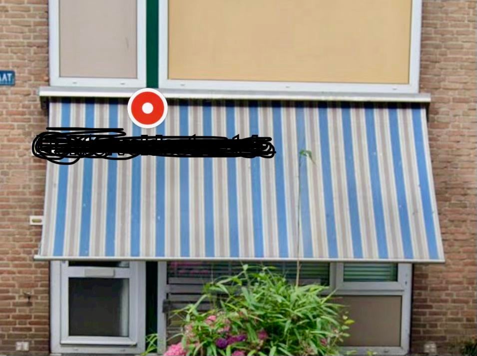 Elektrisch uitvalscherm 3.80m, Ophalen, Gebruikt, Elektrisch, 250 cm tot 450 cm