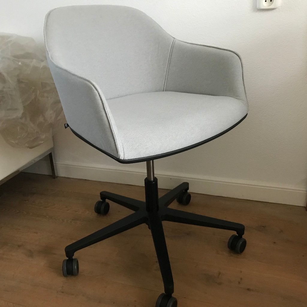 Vitra Softshell chair bureaustoel stoel design grijs stof 2, Ophalen of Verzenden, Nvt, Grijs, Nvt