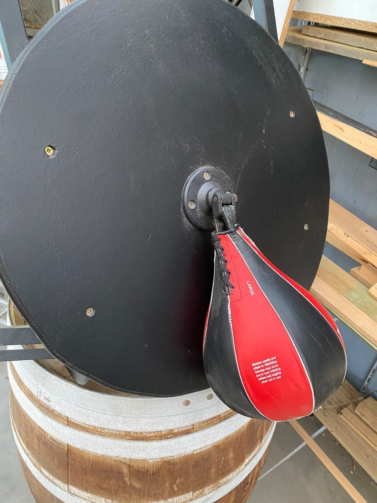 Boksbal met plafond/wandbevestiging, Ophalen of Verzenden, Gebruikt, Overige, Vechtsportmateriaal