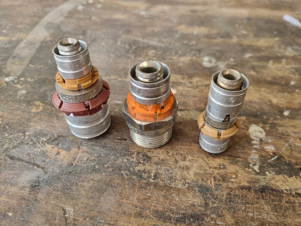 Uponor pers koppelingen 16 / 20 / 25, Minder dan 30 cm, Overige typen, Nieuw, Minder dan 60 cm