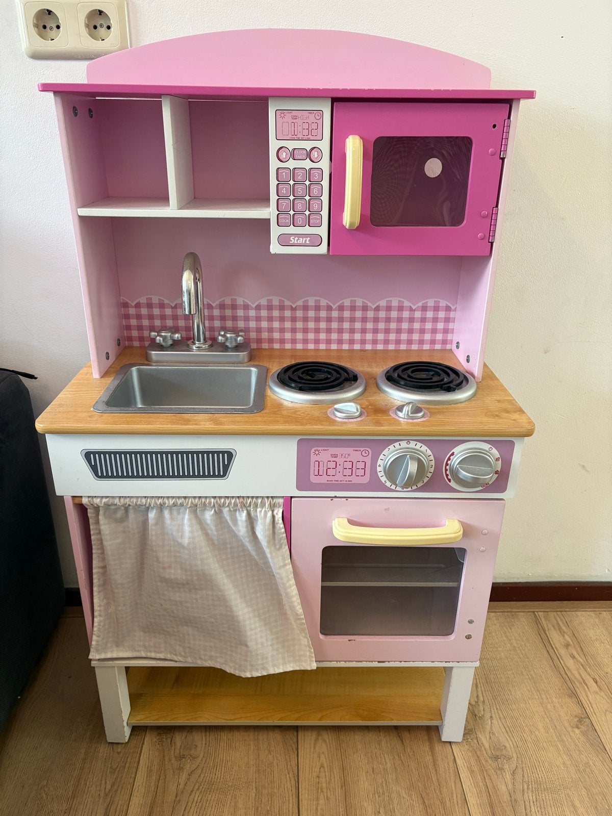 🧑‍🍳Kidkraft Houten Speelkeuken - Roze💕, Ophalen of Verzenden, Gebruikt, Hout, Speelkeuken