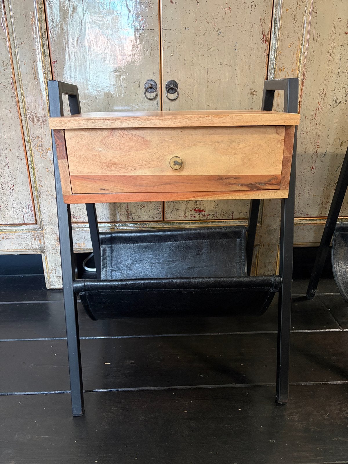 Nachtkastjes industrieel set, Ophalen, Zo goed als nieuw, Minder dan 45 cm, 55 tot 70 cm