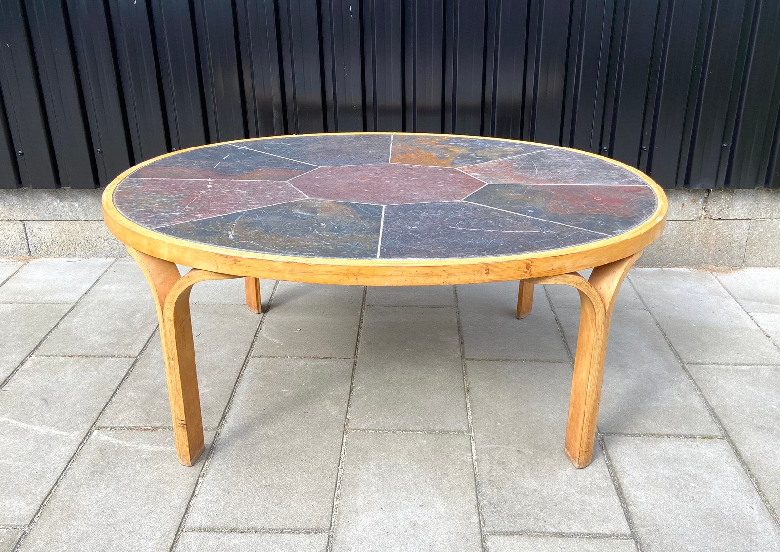 Haslev tafel brutalistisch design 1970s denemarken, Ophalen of Verzenden