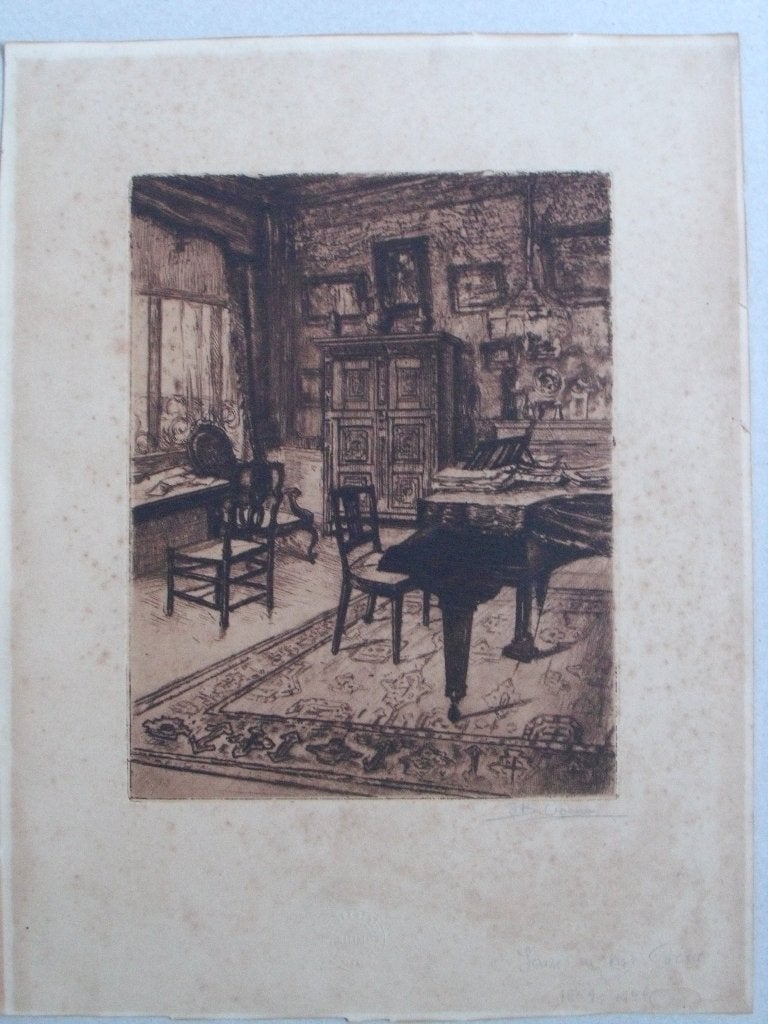 Jean - Baptiste  Coene - (1805-1851) - Interieur - ets, Ophalen