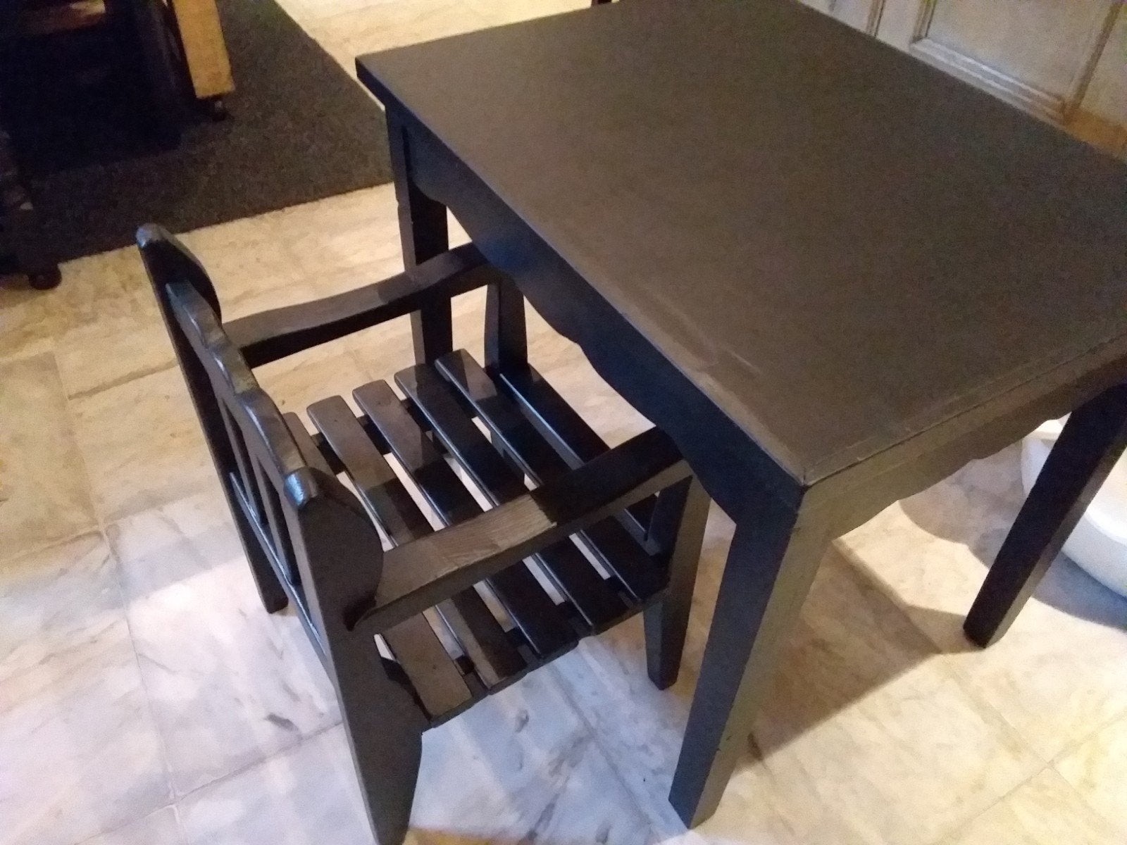 Kindertafel met stoeltje. VINTAGE, Ophalen, Gebruikt, Tafel(s) en Stoel(en)