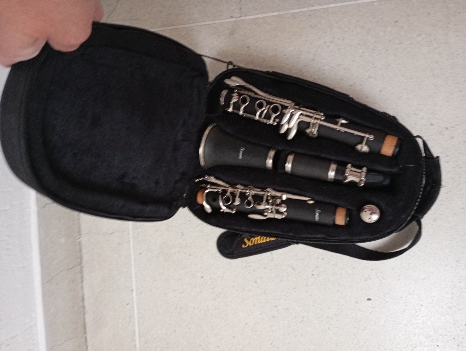 Sonata Klarinet met accessoires, Kunststof, Gebruikt, Met koffer, Ophalen