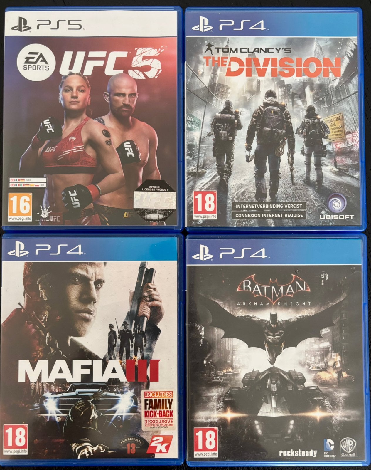 PS4/PS5 Games: UFC 5, The Division, Mafia III, Batman, Spelcomputers en Games, Games | Sony PlayStation 5, Avontuur en Actie, Online