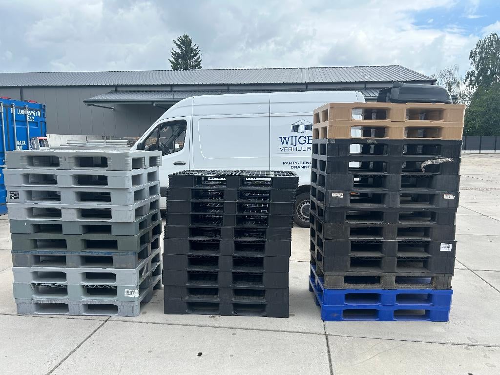 Kunststof pallets 80x120cm plastic pallets pallet, Ophalen, Gebruikt, 100 cm of meer, 60 cm of meer