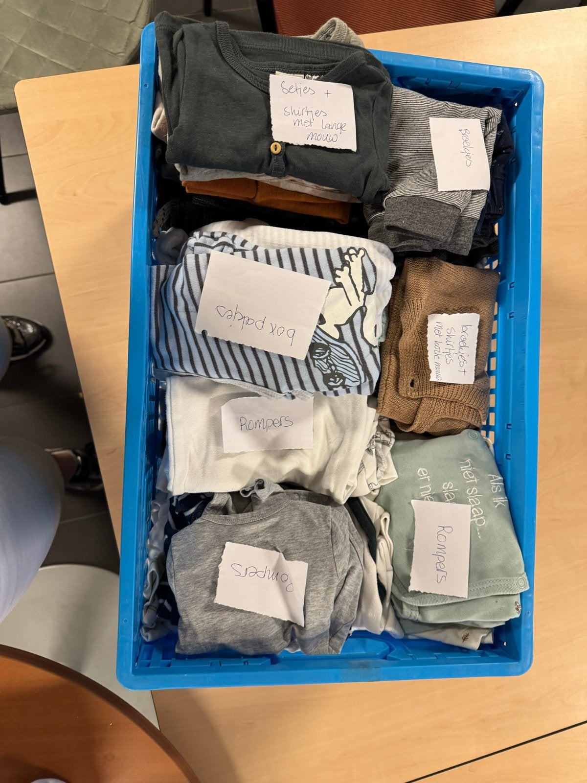 Grote krat babykleding maat 50/56 - HEMA, Prenatal, Noppies, Ophalen of Verzenden, Gebruikt, Maat 50