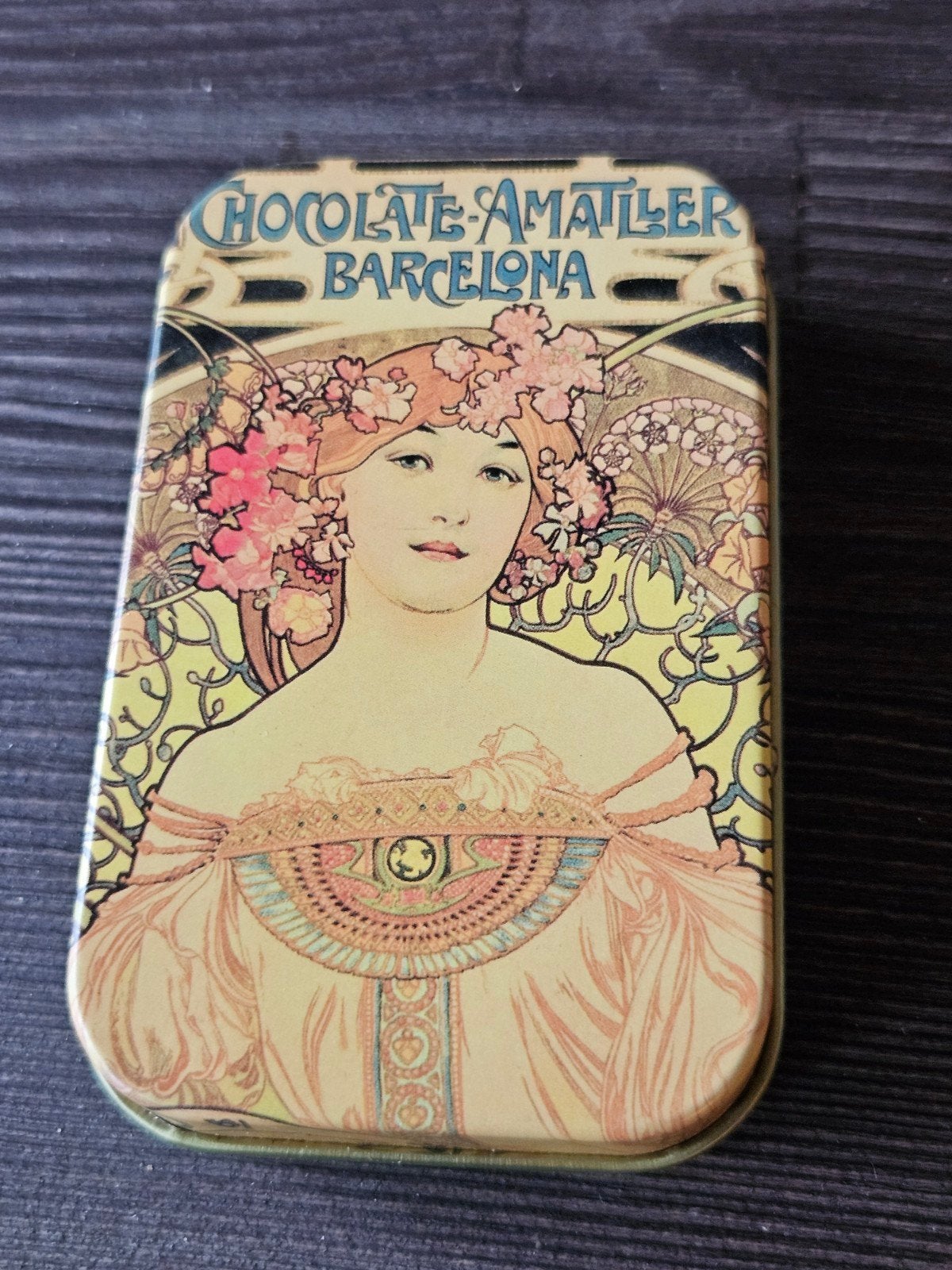 Chocolate Amatller Barcelona blikken doosje, Ophalen of Verzenden