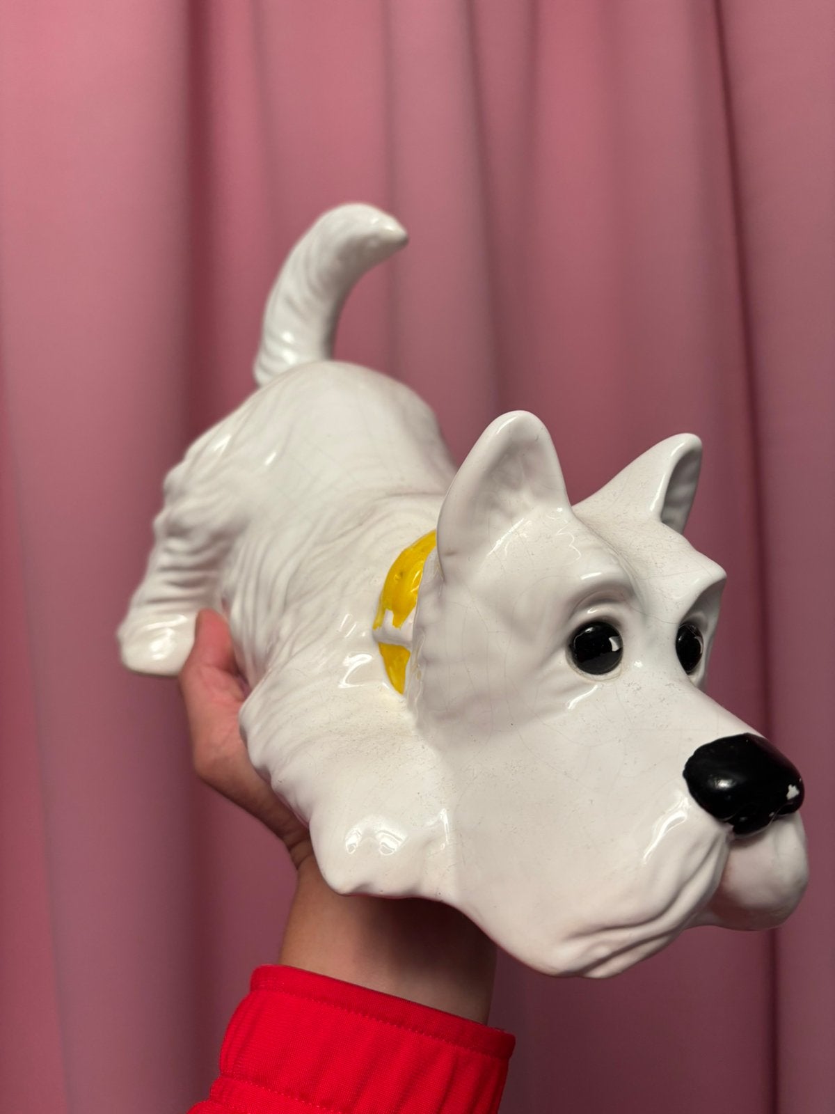 Vintage Keramische Schotse Terrier Beeld, Ophalen