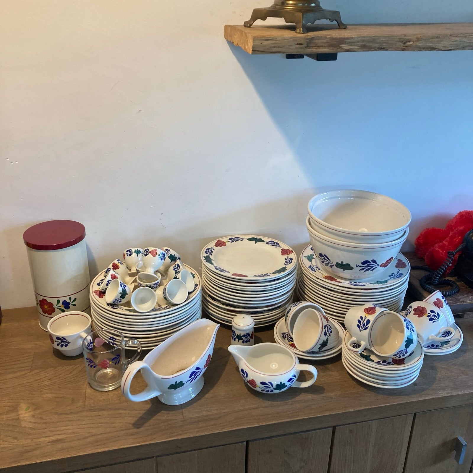 Uitgebreide collectie vintage Villeroy & Boch boerenbond, Ophalen