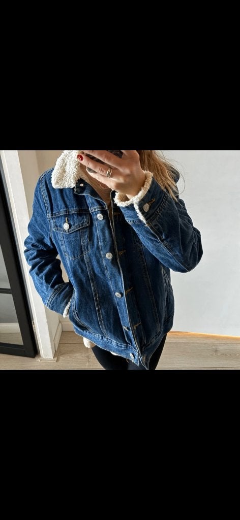 Jeansjas met teddy voering, Maat 38/40 (M), Ophalen of Verzenden, Zo goed als nieuw, Primark