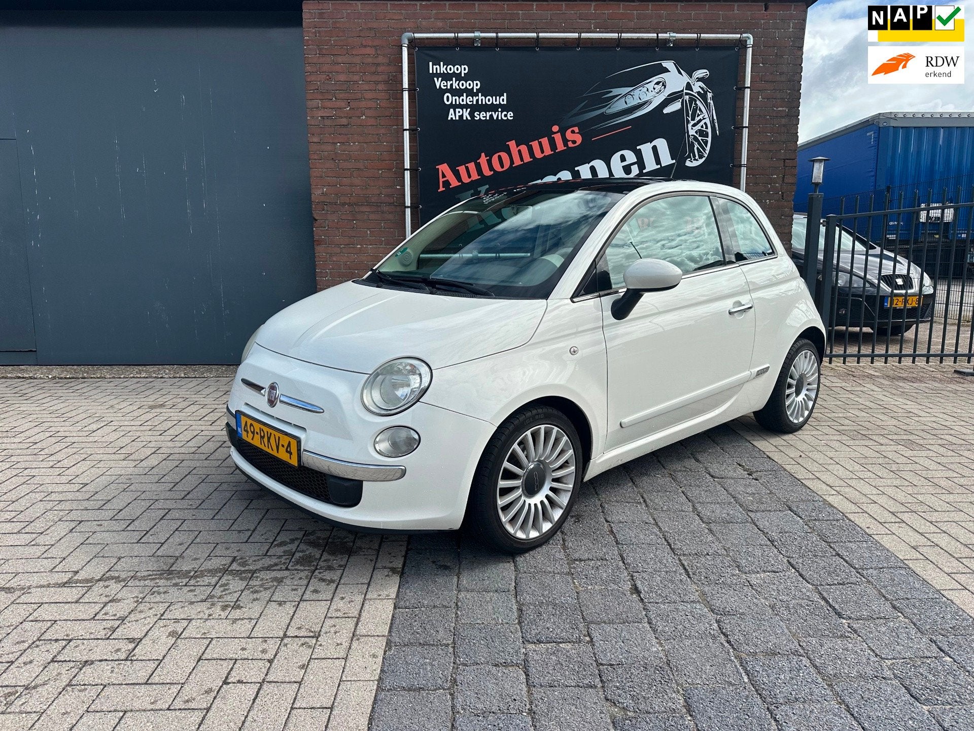 Fiat 500 0.9 TwinAir Lounge Pano-Dak Airco LMV, Voorwielaandrijving, Euro 5, Gebruikt, 31 €/maand