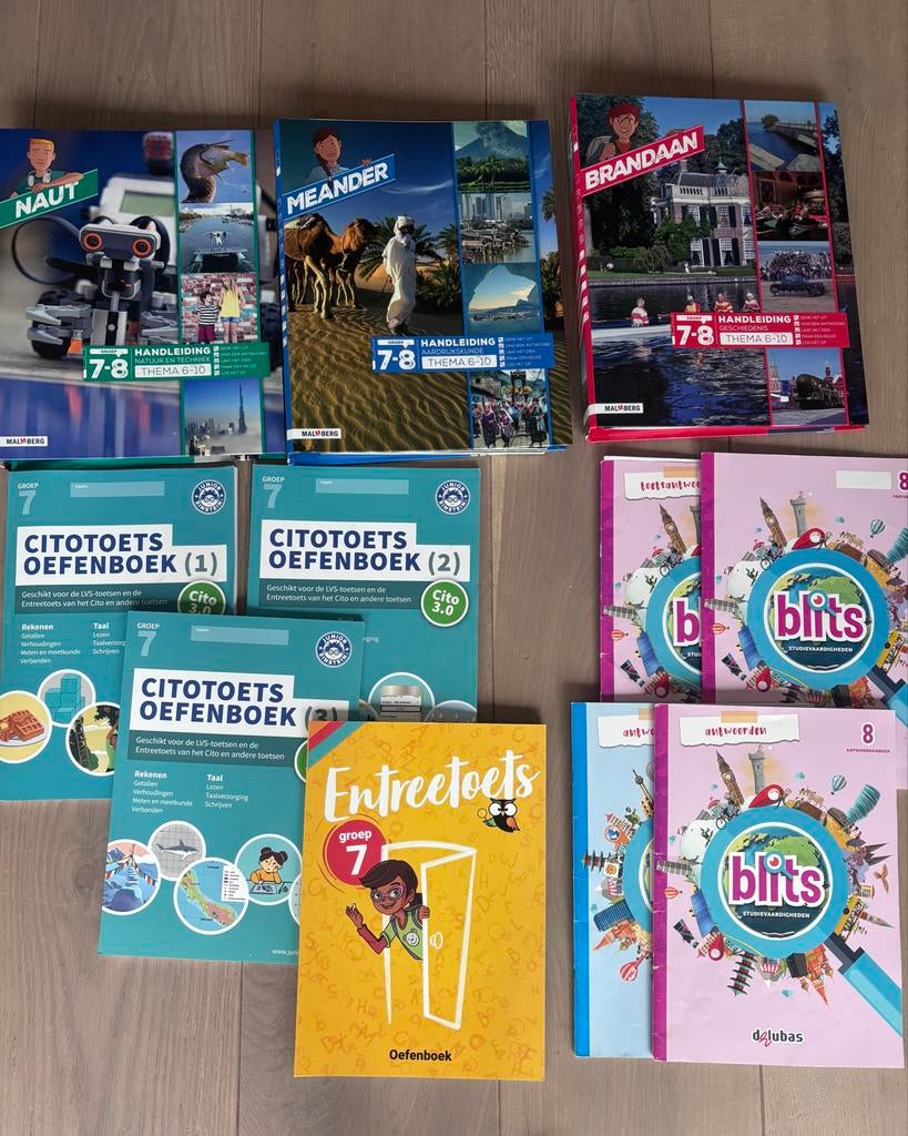 Lesmateriaal groep 7/8: Naut, Meander, Brandaan, Blits, Cito, Ophalen of Verzenden, Zo goed als nieuw, Niet van toepassing