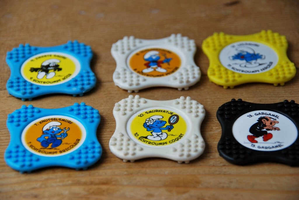 6 Smurfen muntjes, Ophalen of Verzenden, Nieuw, Verschillende Smurfen, Gebruiksvoorwerp