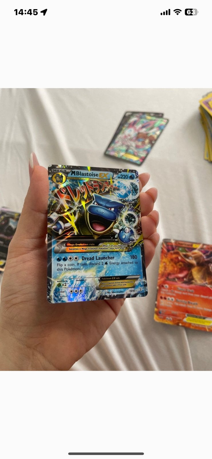 M Blastoise EX, Hobby en Vrije tijd, Verzamelkaartspellen | Pokémon, Ophalen, Zo goed als nieuw