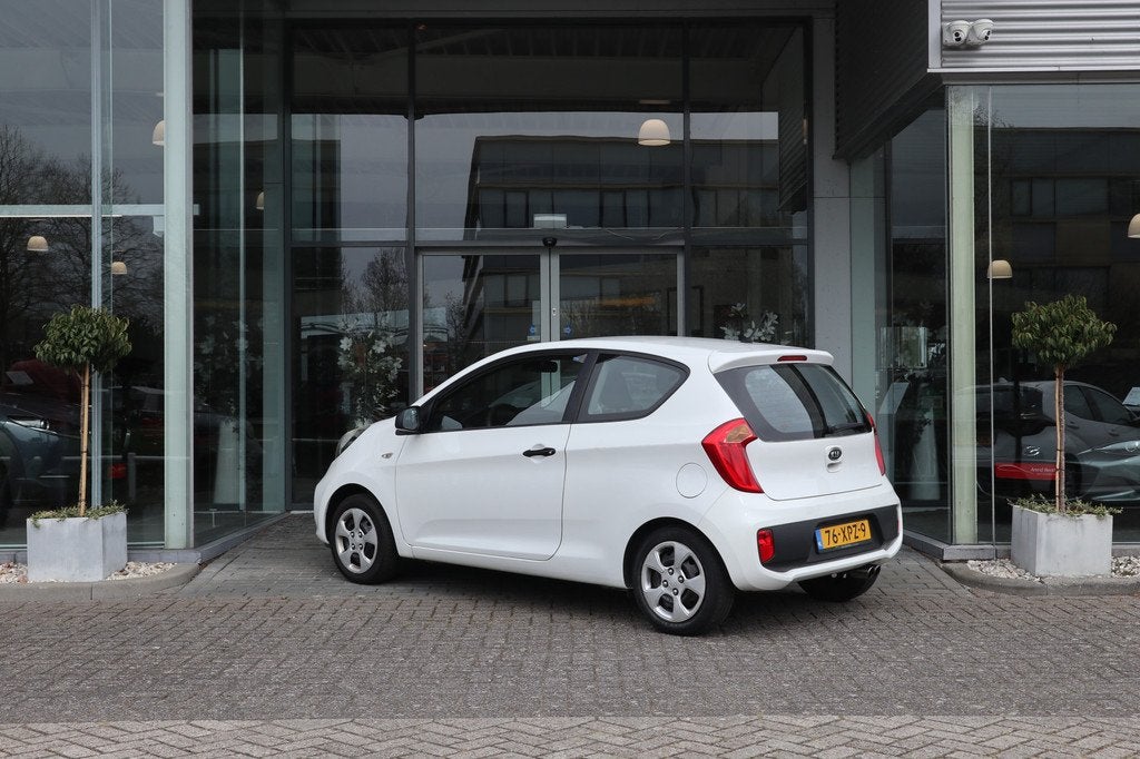 Kia Picanto 1.0 CVVT Airco / Audio / CV (bj 2012), Auto's, Kia, Voorwielaandrijving, Gebruikt, 400 kg, Wit