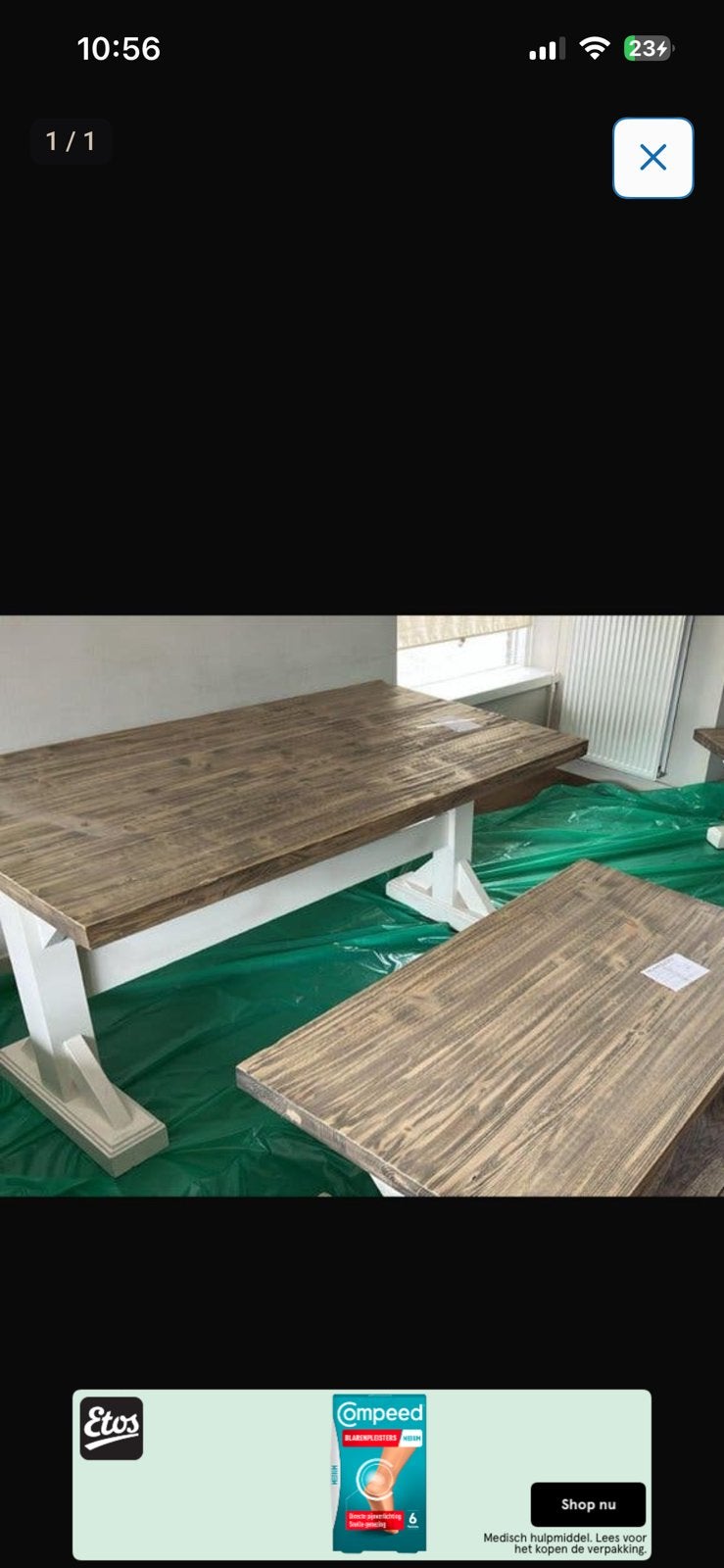 Kloostertafel, Ophalen, 50 tot 150 cm, Zo goed als nieuw, 10 m² of meer