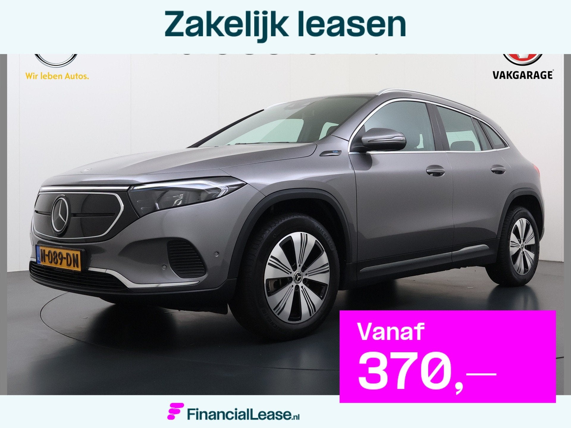 Mercedes-Benz EQA 250 Luxury 67kWh SOH 96% Adap.Cruise Camer, 1940 kg, Gebruikt, 190 pk, Leder en Stof