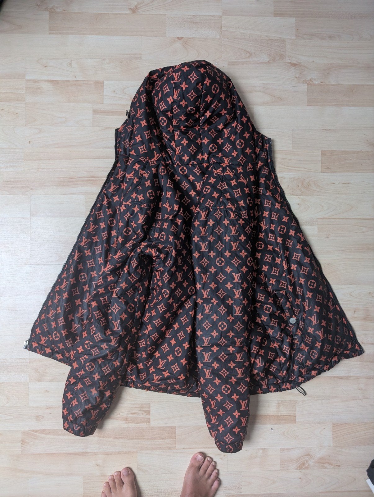 Louis Vuitton Monogram Jas Zwart/Oranje Maat S, Kleding | Heren, Ophalen of Verzenden, Zo goed als nieuw, Zwart