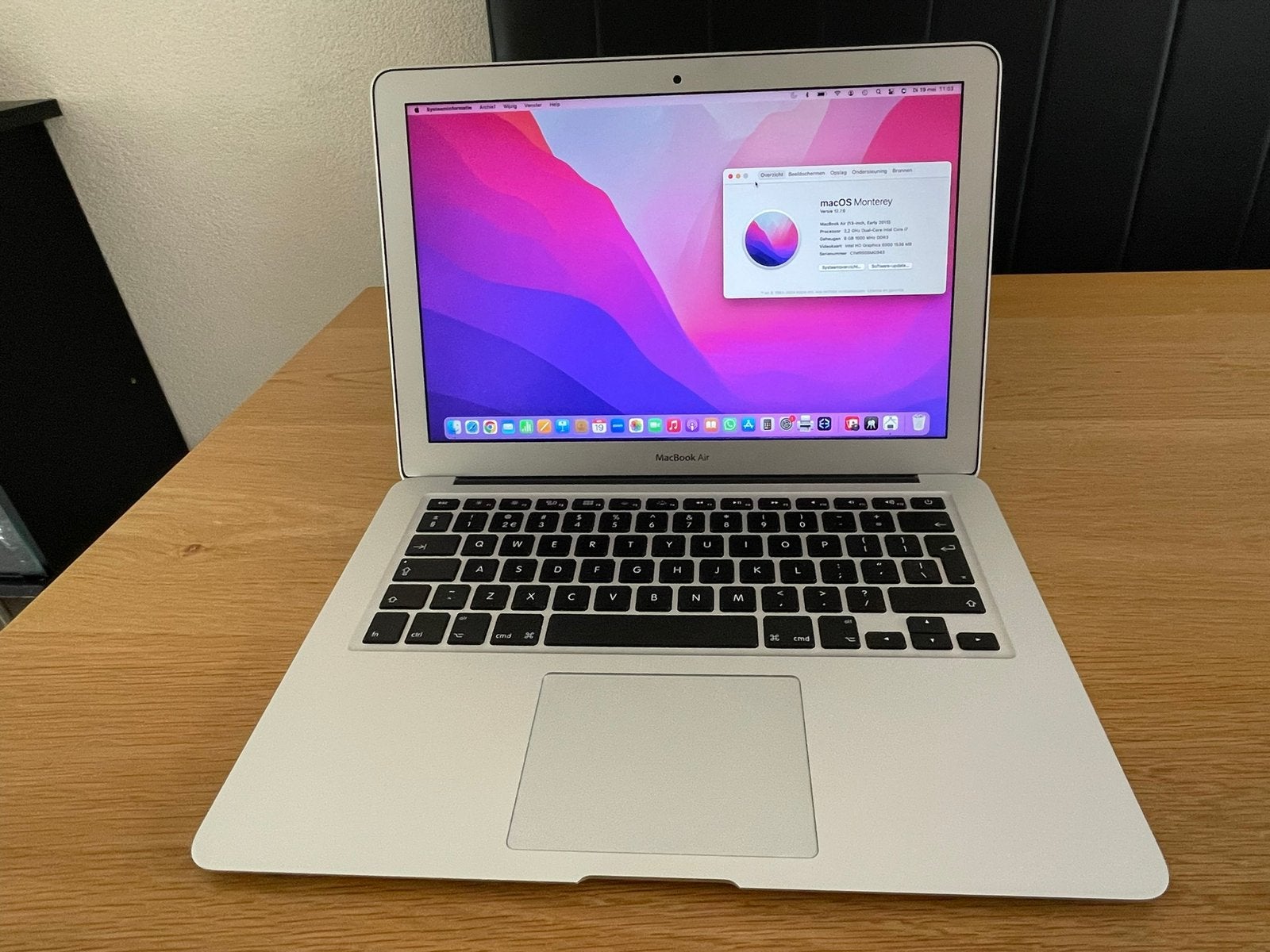 Nette MacBook Air 13 inch, Computers en Software, Apple Macbooks, Ophalen, Gebruikt, 13 inch, Minder dan 2 Ghz