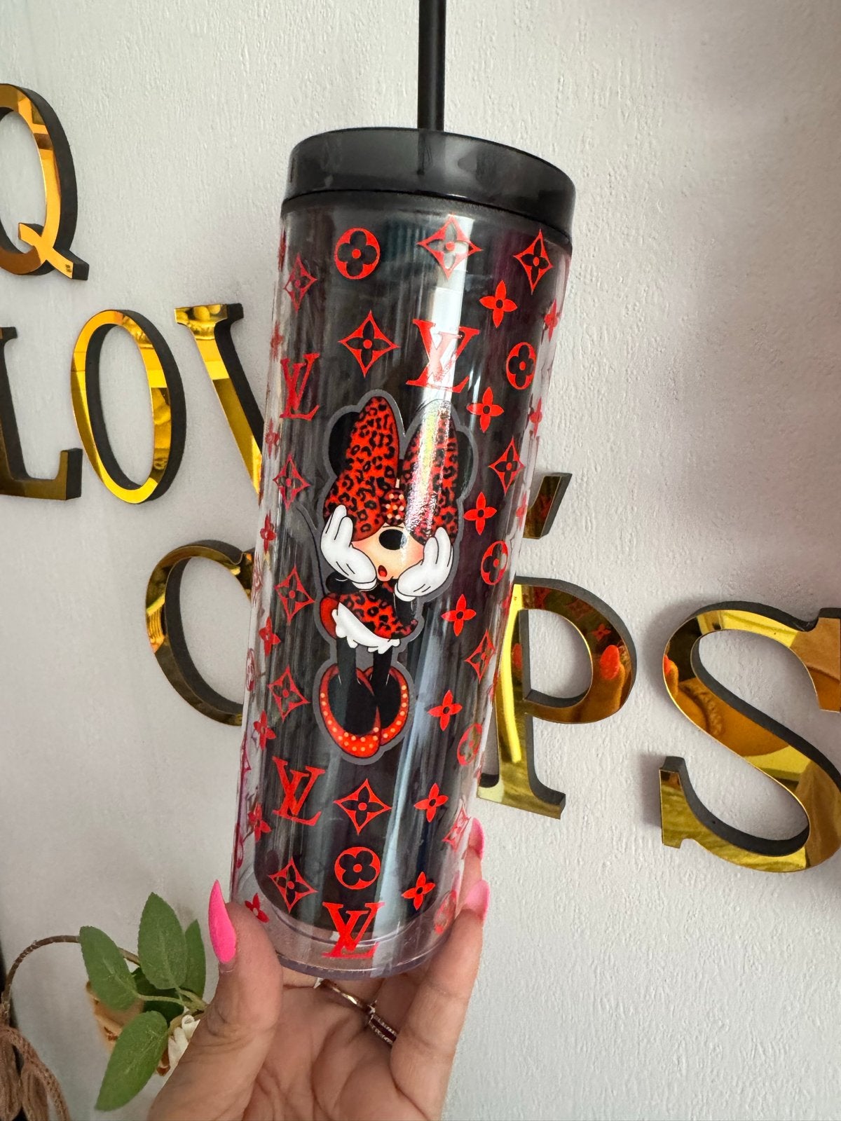 Minnie Mouse drinkbeker met rietje - Disney, Ophalen of Verzenden, Nieuw, Meerkleurig, Kunststof