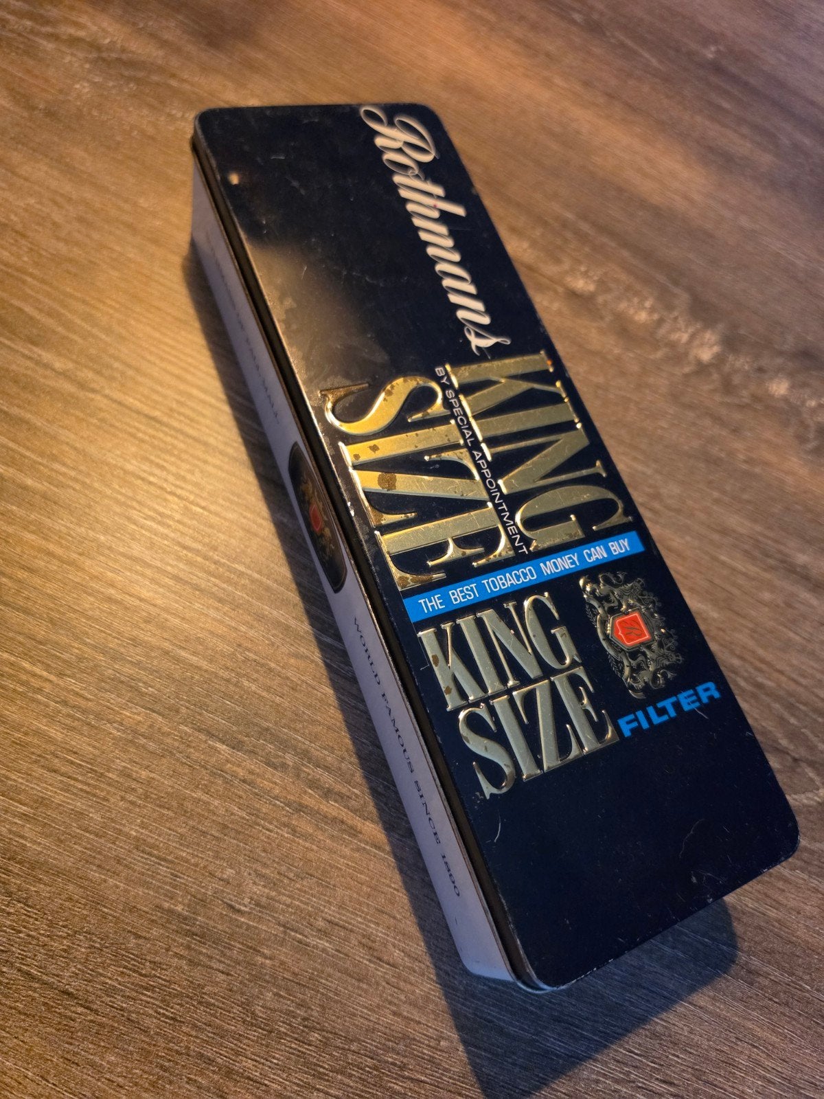 Vintage blikken Rothmans King Size Pall Mall sigaretten, Verzamelen, Ophalen of Verzenden, Gebruikt, Overige, Overige merken