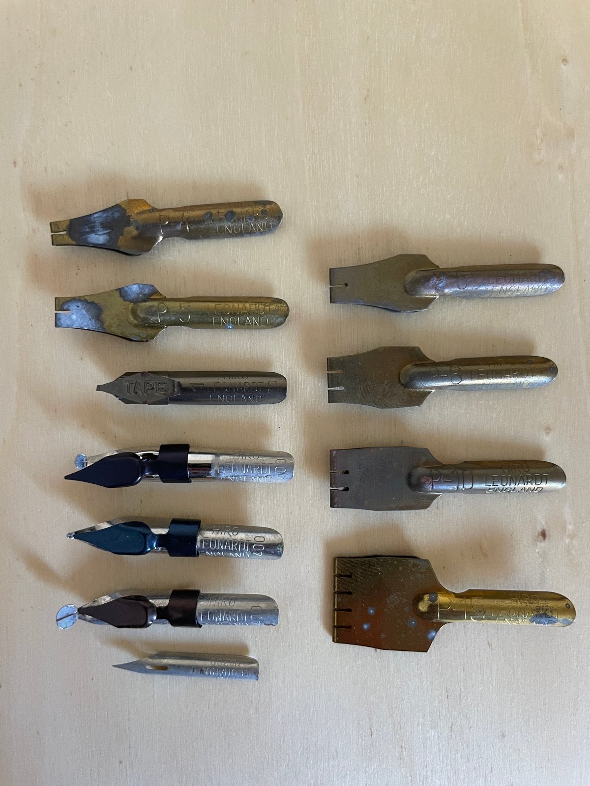 Vintage Kalligrafie Pennen Set - Leonardt & Tape, Ophalen of Verzenden, Zo goed als nieuw, Potlood of Stift