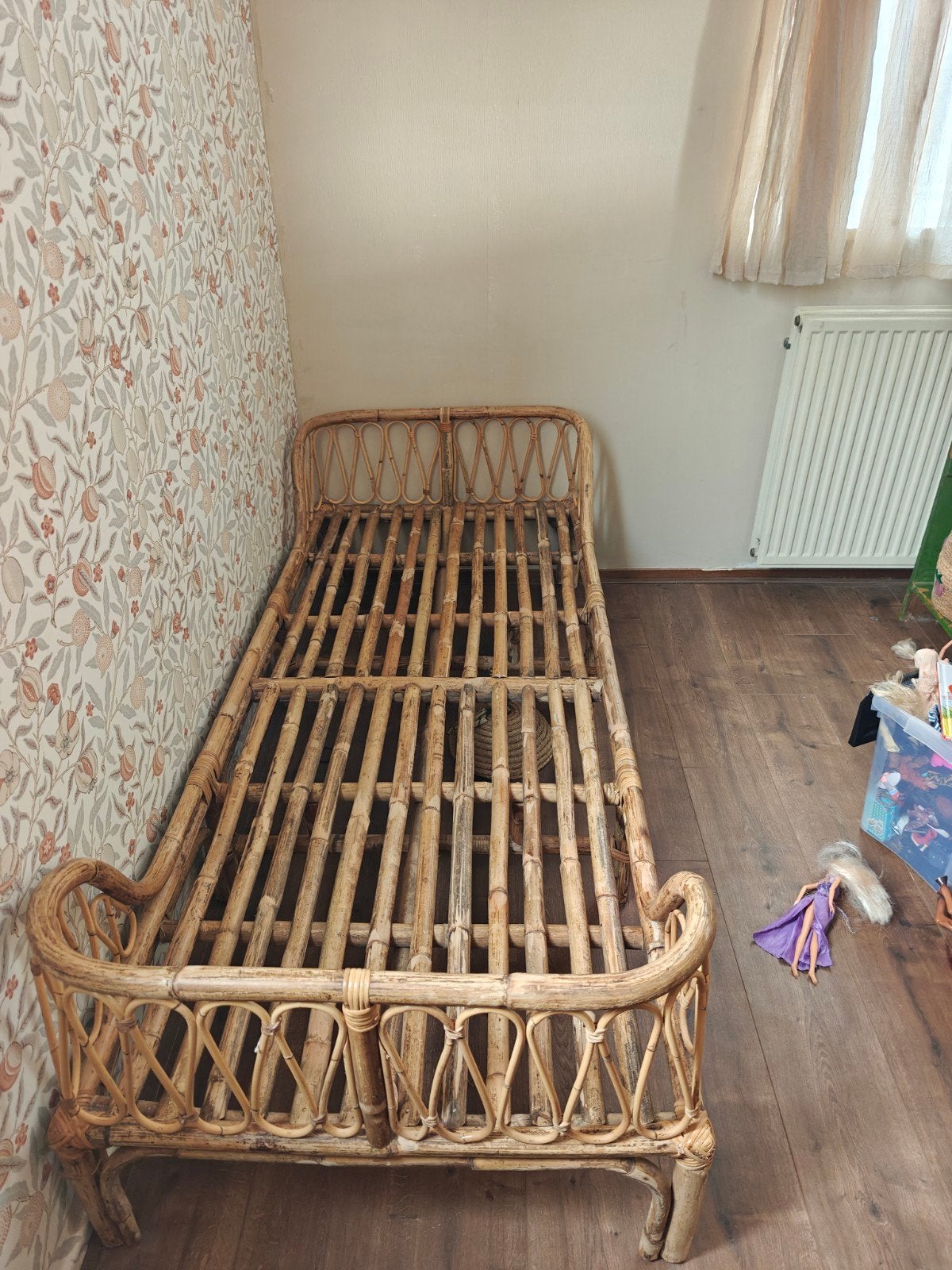 Rotan peuterbed van Karwei, Huis en Inrichting, Ophalen