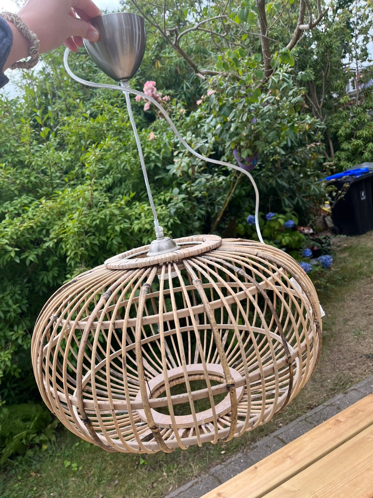 Hanglamp, Ophalen, Gebruikt, Hout