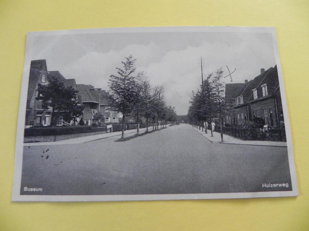 Ansicht Huizerweg Bussum., Verzamelen, Ansichtkaarten | Nederland, Ophalen of Verzenden, 1920 tot 1940, Gelopen, Noord-Holland