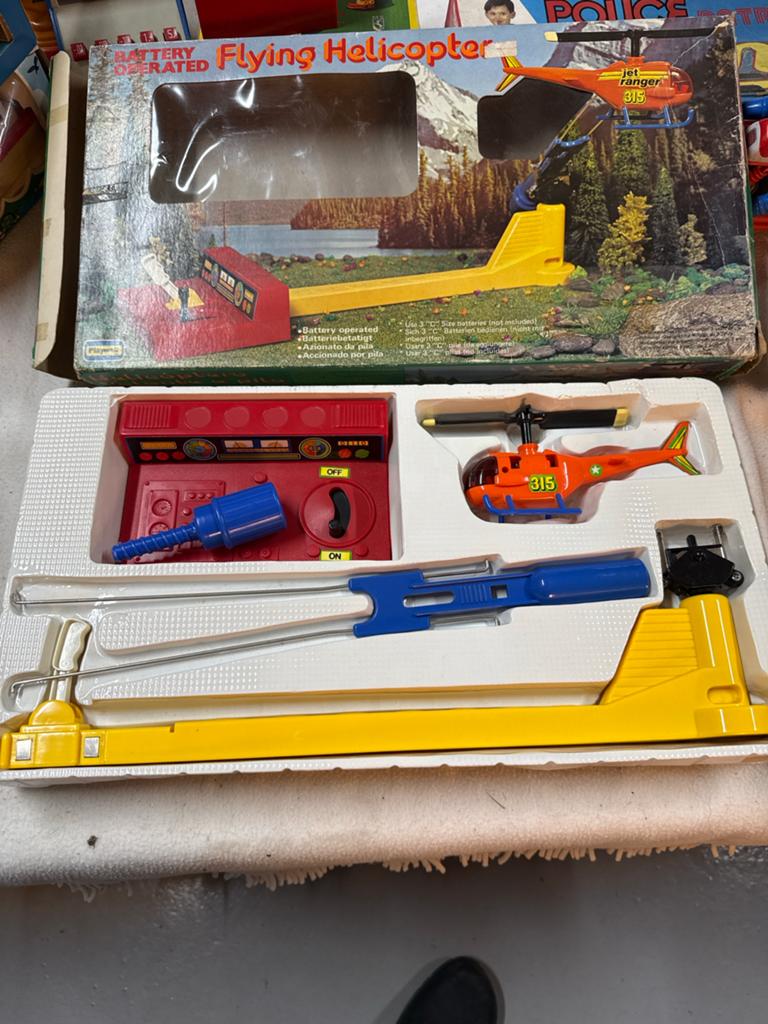 Playwell Flying Helicopter Speelgoed - Vintage, Ophalen of Verzenden, Zo goed als nieuw