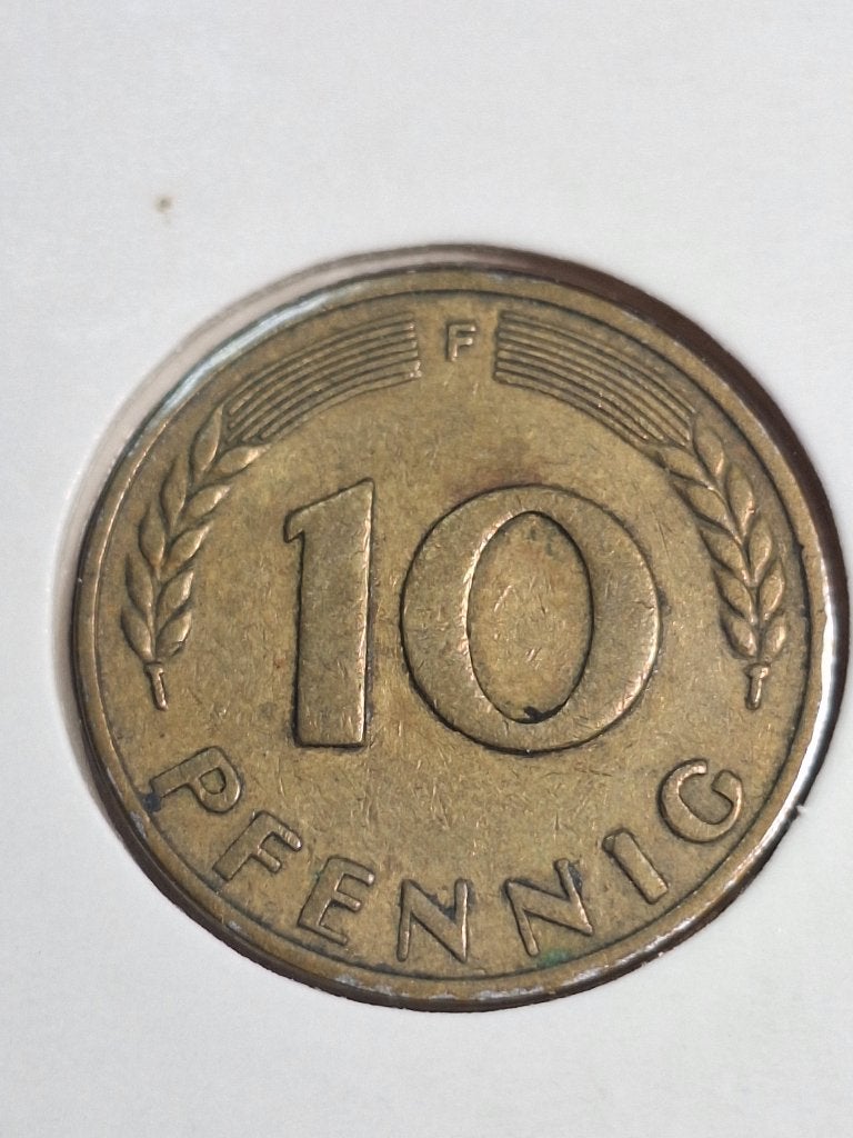 DUITSLAND 10 pfenning 1949 F (#23), Ophalen of Verzenden, Duitsland, Losse munt