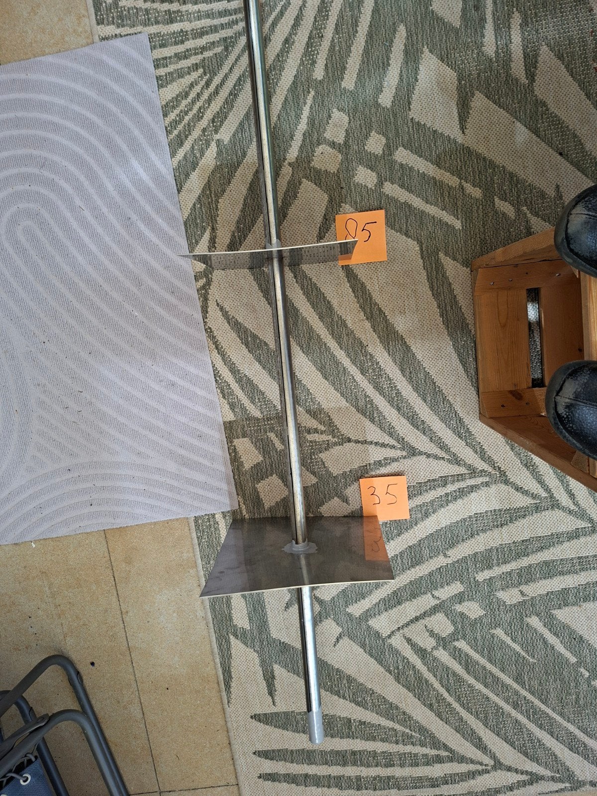 Granieten dobbelsteen met 6 gouden stippen, Ophalen, Nieuw