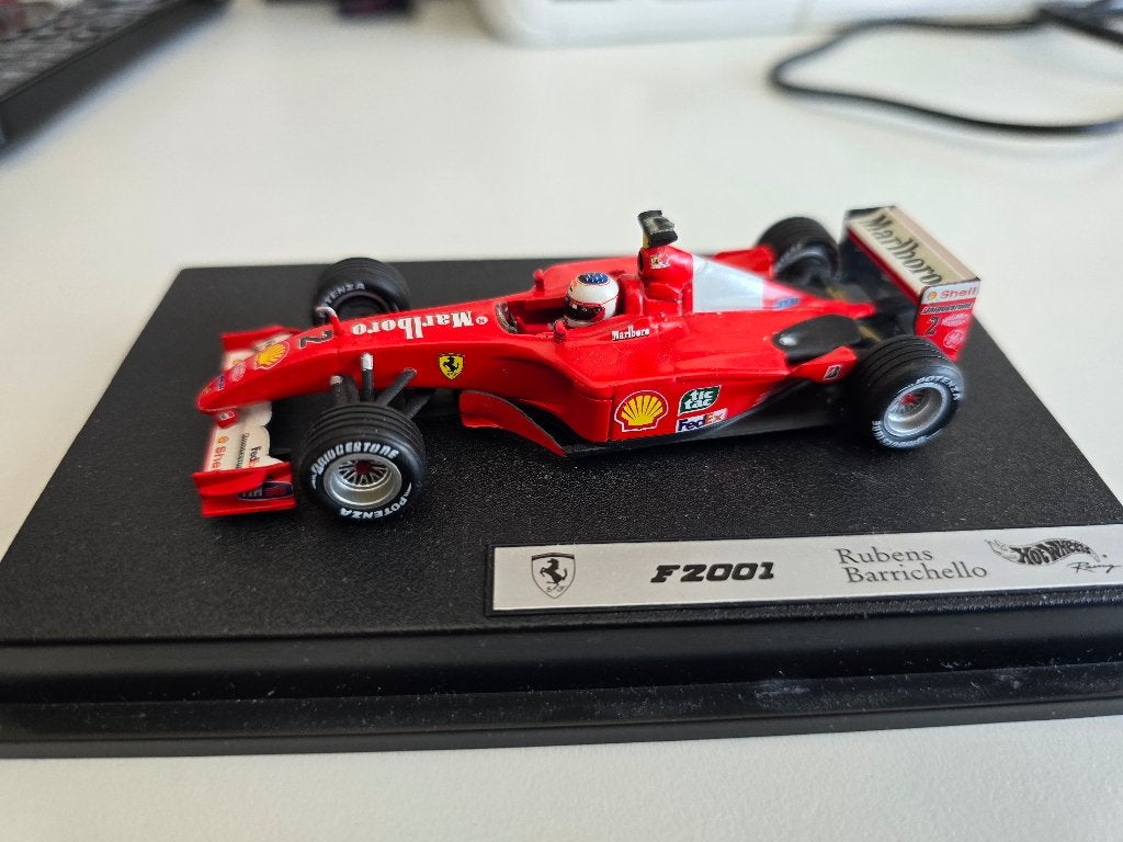 Ferrari F2001 Rubens Barrichello 1/43, Ophalen of Verzenden, Gebruikt, Auto, Overige merken