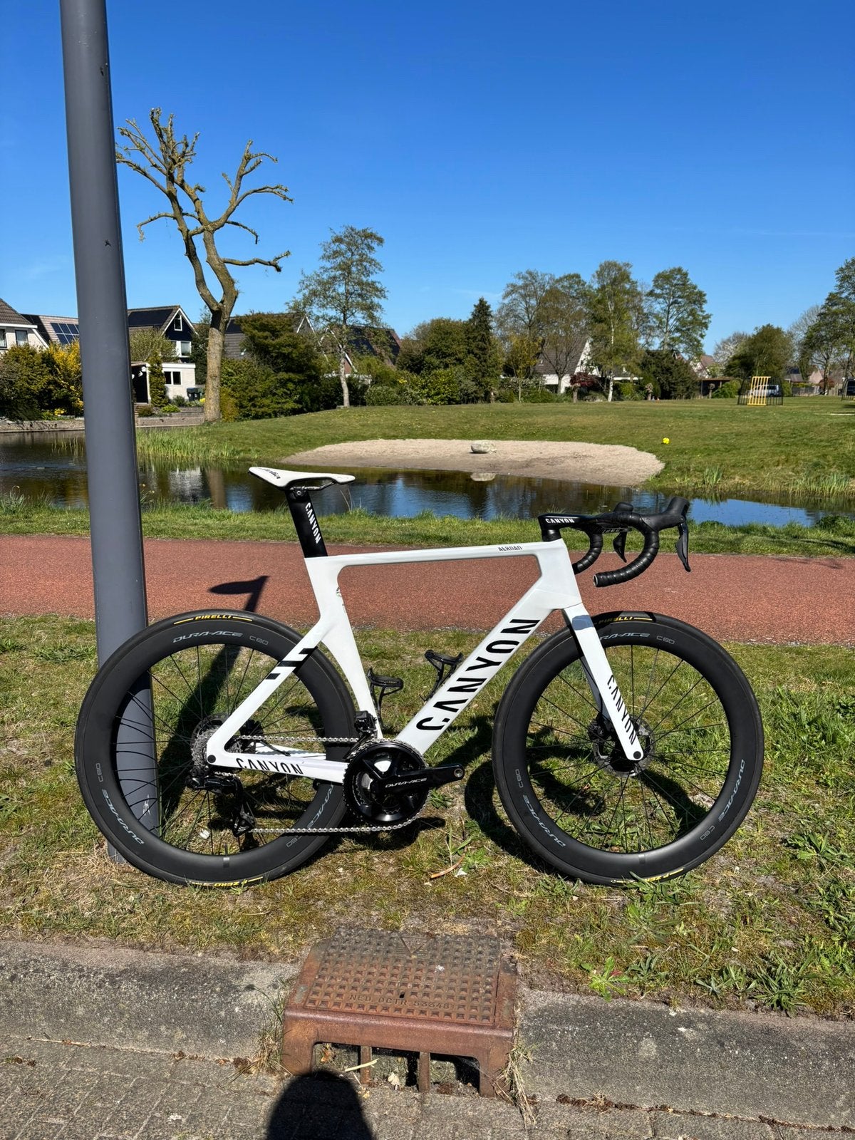 Canyon Aeroad CFR MVDP 2023 maat L - dura ace powermeter, Carbon, Zo goed als nieuw, Meer dan 20 versnellingen, Ophalen